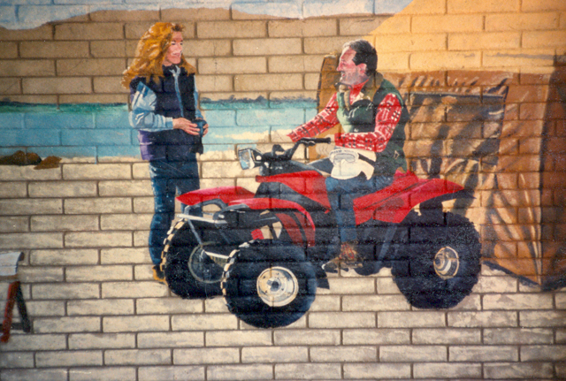 Motorcycle mural